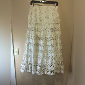 Saga White Lace Maxi Skirt! 😻